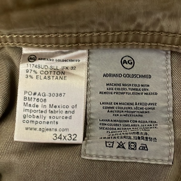 Mens Adriano Goldschmied the graduate tailored leg pants size 34x32. - Picture 5 of 13